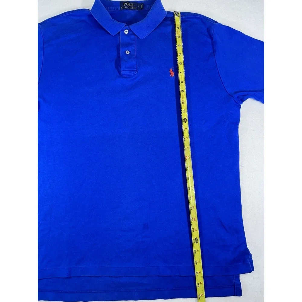 Polo Ralph Lauren Men's Blue Short Sleeve Classic Fit Polo Shirt Size Large